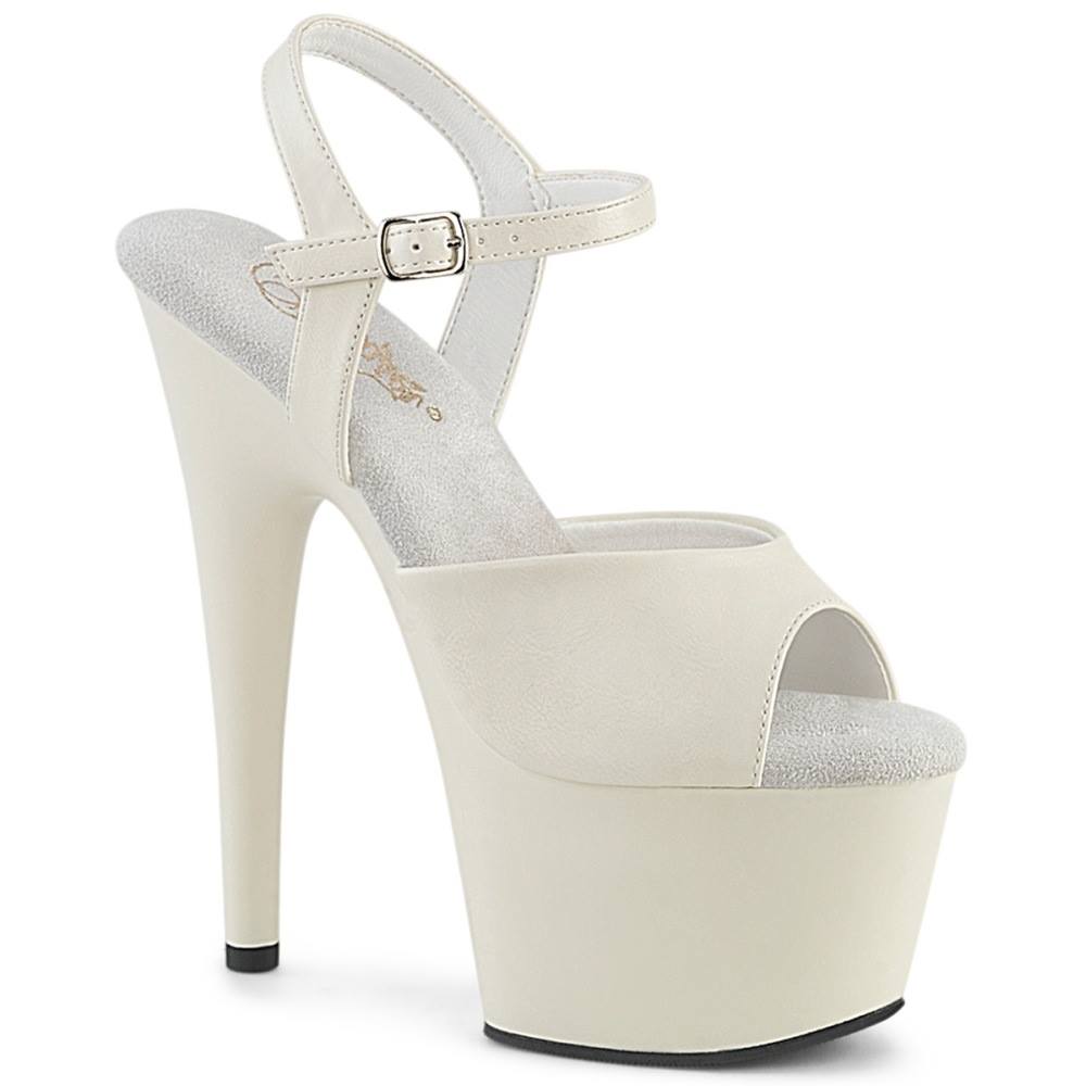 Pleaser - ADORE709 Sandale à bride à la cheville - Blanc Product image